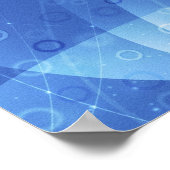 Blaue Flamme Poster (Ecke)