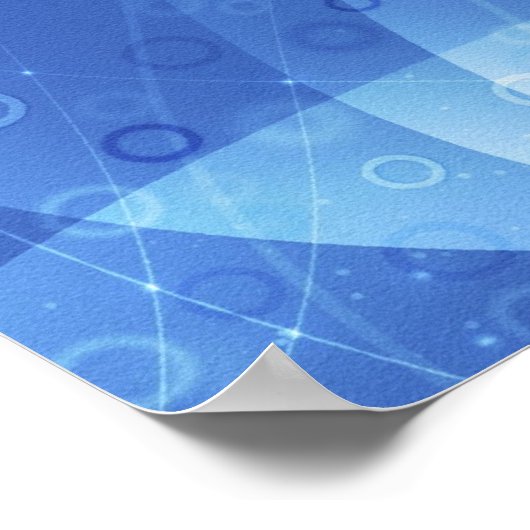 Blaue Flamme Poster (Ecke)