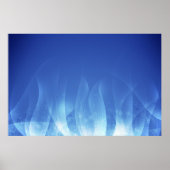 Blaue Flamme Poster (Vorne)
