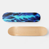 Blaue Flamme Skateboard (Horizontal)