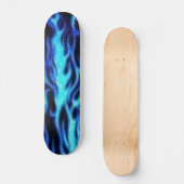 Blaue Flamme Skateboard (Vorderseite)