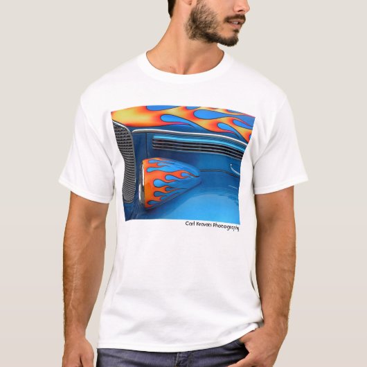Blaue Flamme T-Shirt (Vorderseite)