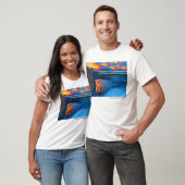 Blaue Flamme T-Shirt (Unisex)