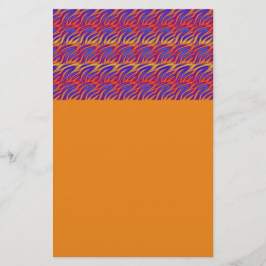 Blaue Flammen Briefpapier (Vorderseite)