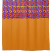 Blaue Flammen Duschvorhang (Vorderseite)