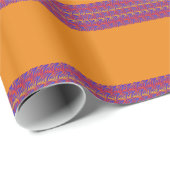Blaue Flammen Geschenkpapier (Rolleneckpunkt)