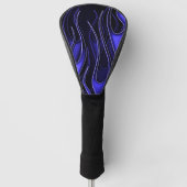 Blaue Flammen Golf Headcover (Vorderseite)