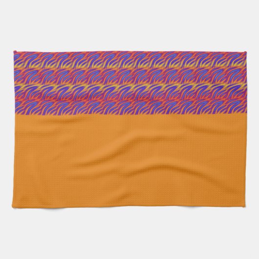 Blaue Flammen Handtuch (Horizontal)