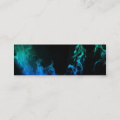 Blaue Flammen II Mini Visitenkarte (Rückseite)