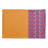 Blaue Flammen Kissenbezug (Rückseite-Links)