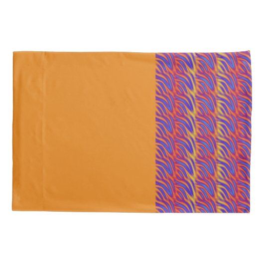 Blaue Flammen Kissenbezug (Rückseite-Links)