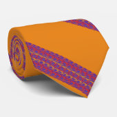 Blaue Flammen Krawatte (Gerollt)