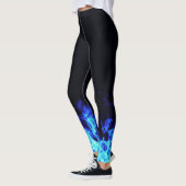 Blaue Flammen-Leggings Leggings (Links)