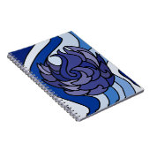 Blaue Flammen-Notizbuch Notizblock (Rechte Seite)