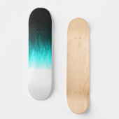 Blaue Flammen-Skateboard Skateboard (Vorderseite)