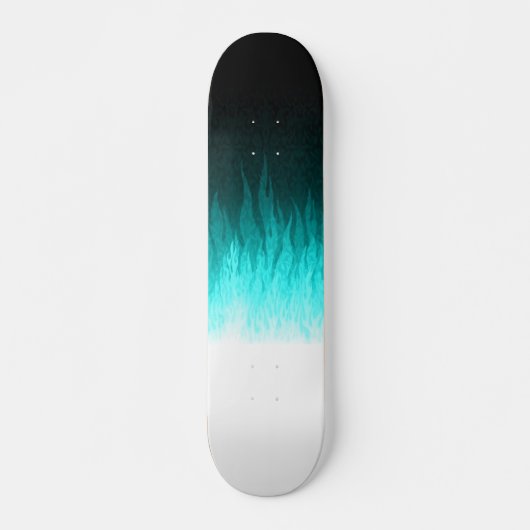 Blaue Flammen-Skateboard Skateboard (Vorne)