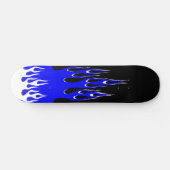 Blaue Flammen-Skateboard Skateboard (Horizontal)