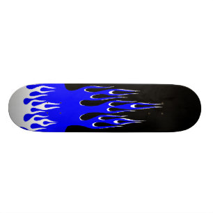 Blaue Flammen-Skateboard Skateboard