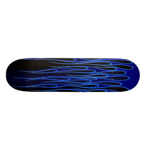 Blaue Flammen-Skateboard Skateboard