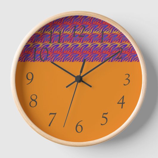 Blaue Flammen Uhr (Vorderseite)