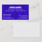 Blaue Flammen-Visitenkarte Visitenkarte (Vorne/Hinten)