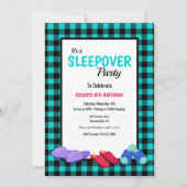 Blaue Flanellschlange Einladung (Vorderseite)