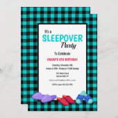 Blaue Flanellschlange Einladung (Vorne/Hinten)