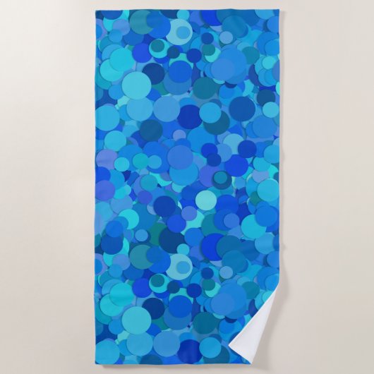 Blaue Flasche aus Süßwasser Strandtuch (Vorderseite)