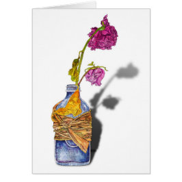 Blaue Flaschen-Karte