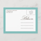 BLAUE FLATWARE | PROBE DINNER INVITE EINLADUNGSPOSTKARTE (Rückseite)