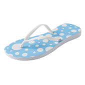 Blaue Flecken Flip Flops Badesandalen (Schrägansicht)