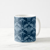 Blaue Fledermaus-Kaffeetasse Kaffeetasse (VorderseiteRechts)