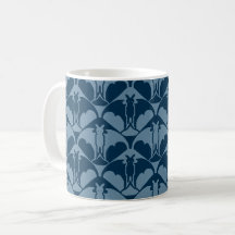 Blaue Fledermaus-Kaffeetasse