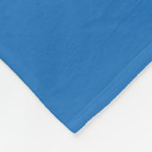 Blaue Fleece-Decke mit Logo und Motto Fleecedecke (Ecke)
