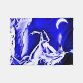 Blaue Fleecedecke (Vorderseite (Horizontal))