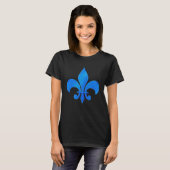 blaue Fleur-de-Lis T-Shirt (Vorne ganz)