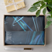 Blaue Fliege im Vortex Dekoupage Tissue Seidenpapier (Geschenk)