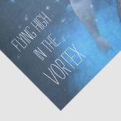 Blaue Fliege im Vortex Dekoupage Tissue Seidenpapier (Detail)