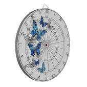 Blaue fliegende Schmetterlinge Morpho Dartscheibe (Vorderseite Links)