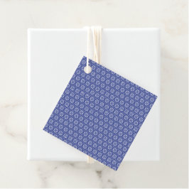 Blaue Fliese Geschenkanhänger