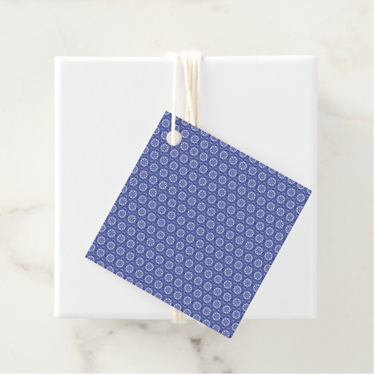 Blaue Fliese Geschenkanhänger (Beispiel)