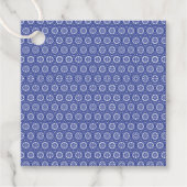 Blaue Fliese Geschenkanhänger (Vorderseite)