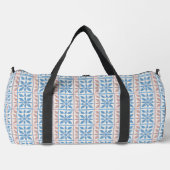 Blaue Fliese groß Duffle Bag (Vorderseite)
