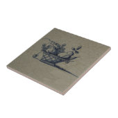 Blaue Fliese klassischer Antiquarian-Delfts - (Seite)