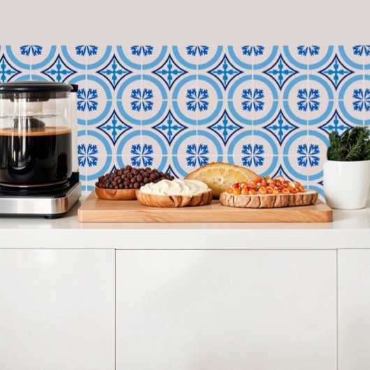 Blaue Fliesen aus dem Mittelmeer