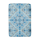 Blaue Fliesen Badematte (Vorderseite Vertikal)