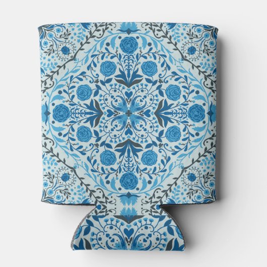 Blaue Fliesen Dosenkühler (Rückseite)