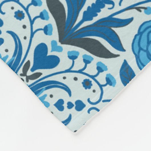 Blaue Fliesen Fleecedecke (Ecke)