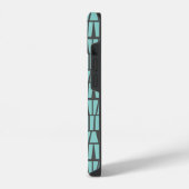 Blaue Fliesen iPhone Hülle (Linke Seite)