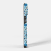 Blaue Fliesen iPhone Hülle (Rechte Seite)